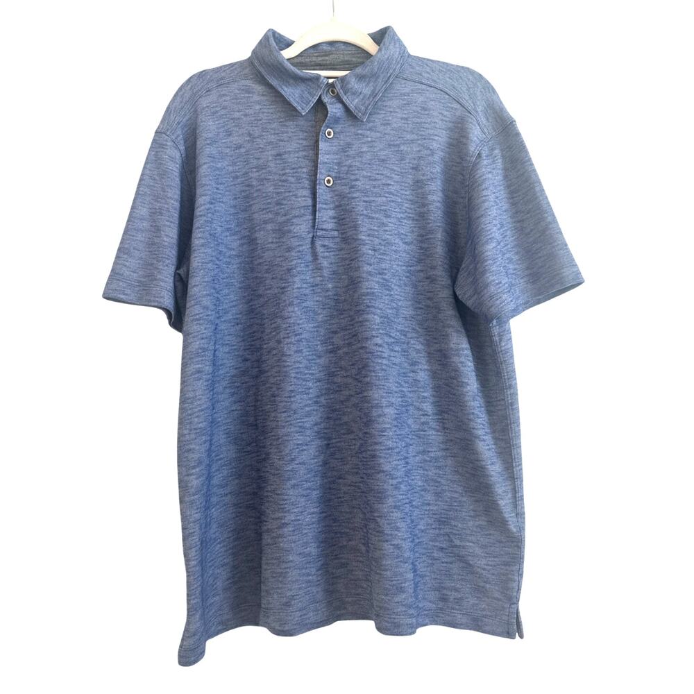 Dakota Grizzly Modal Cotton Blend Blue Collar Polo Shirt